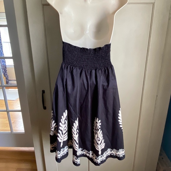 Black & Cream Print Dress Coverup - Picture 9 of 9